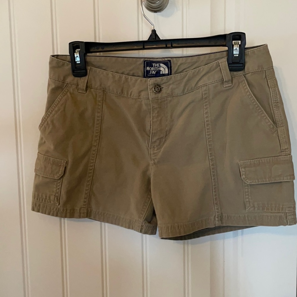 North Face Khaki Cargo Shorts